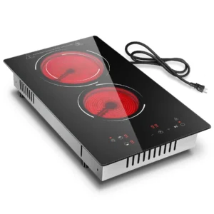 12" 2 Burner Electric Cooktop 1800W