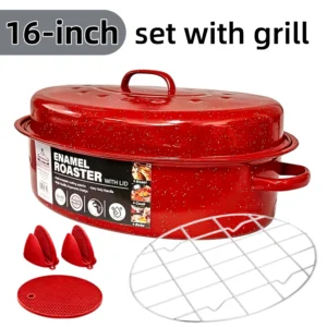 16 Inch Roasting Pan with Lid