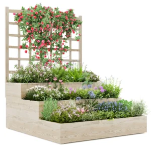 3-Tier Garden Planter with Trellis
