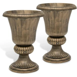 Athena 20''H Bronze Plastic Urn