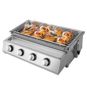 Professional 4-Burner Tabletop Grill Propane