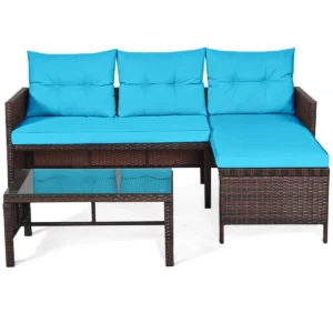 3pcs L-shape patio set