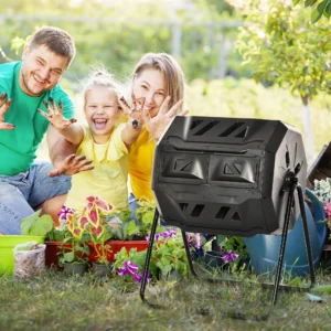 Garden Compost Bin Dual Tumbler