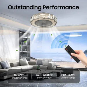 23 in Dimmable Ceiling Fan Light