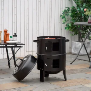 3-in-1 Outdoor Smoker & Grill